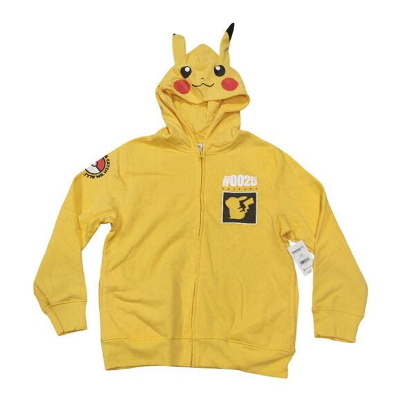 Pokemon Other - Pokemon Pikachu Hoodie Sweatshirt Yellow New with Tags NWT Size XS/S/L